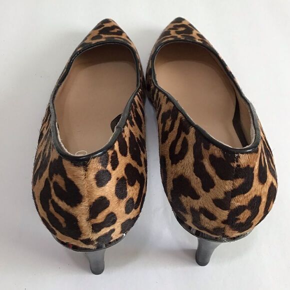 Franco Sarto Brown Calf Hair Duran2 Pointed Toe Heels Size 9 1/2 - Picture 7 of 13